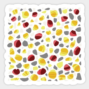 Abstract Graphic Bright Yellow Stones Art image GC-119-4 Sticker